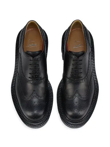 Christian Louboutin Men's College Oxford Shoes - Black | Thumbnail 4