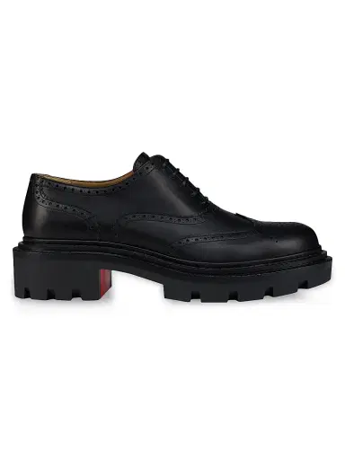 Christian Louboutin Men's College Oxford Shoes - Black | Thumbnail 1