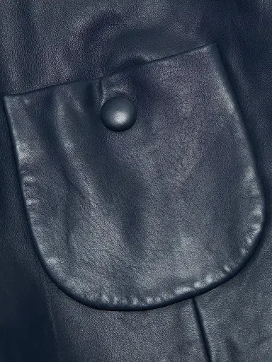 Ba&sh Women's Milos Leather Jacket - Marine - Size XL | Thumbnail 7