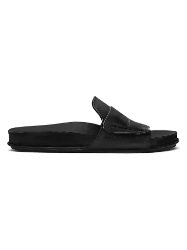 Jacquemus Men's Leather Slide Sandals - Black - Size 11 | Thumbnail 1 Jacquemus Men's Leather Slide Sandals - Black - Size 11 | Thumbnail 1