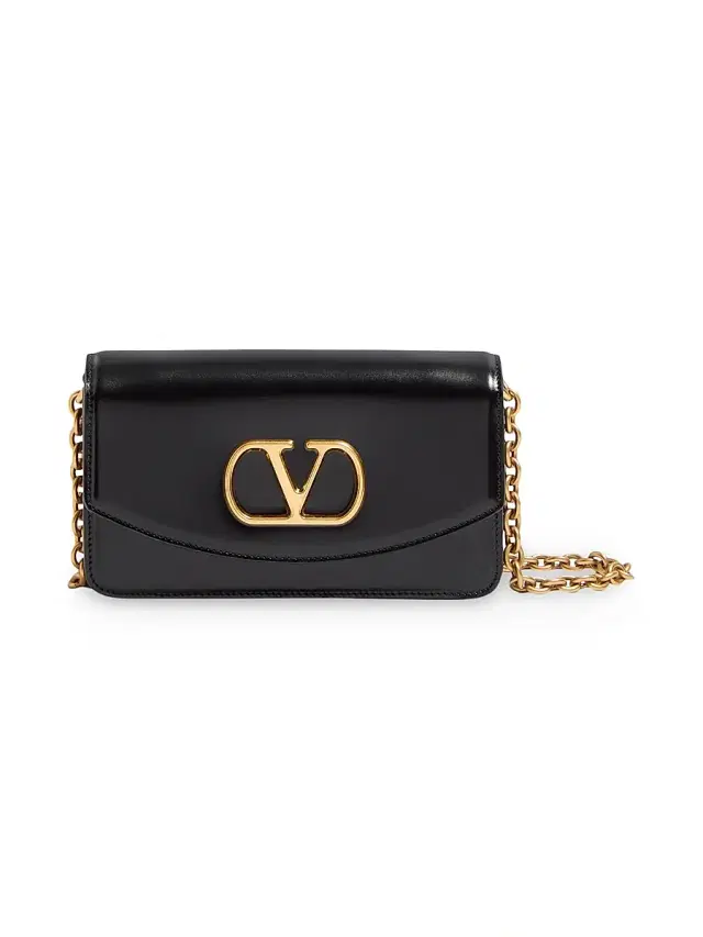 Valentino Garavani Women's Vain Clutch Bag in Shiny Calfskin - Butter