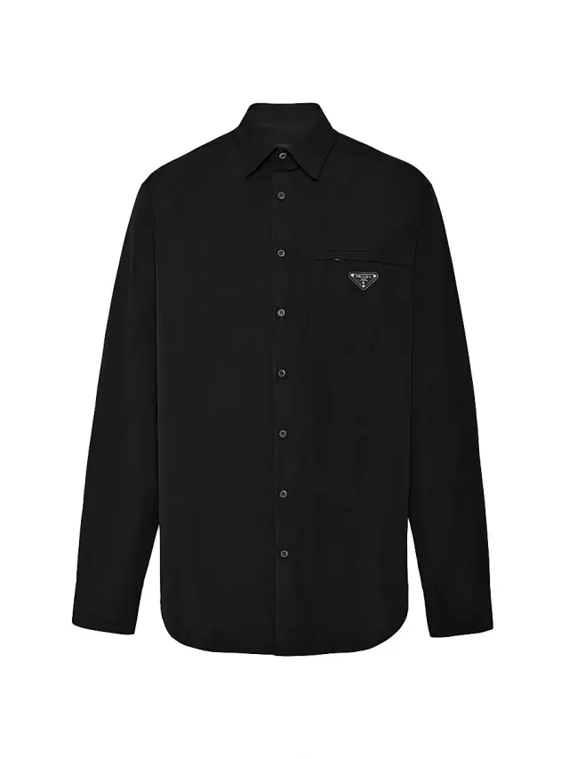 Men's Cotton Shirt - Black