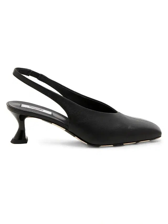 Moschino Women's Carla 55MM Leather Slingback Pumps - Black
