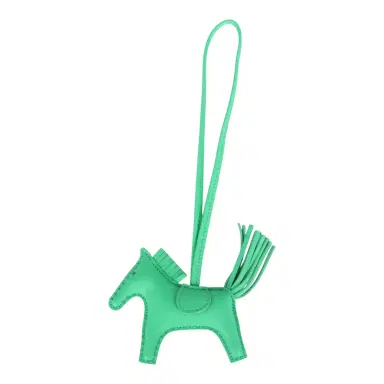 HERMÈS Hermes Pegase Rodeo Bag Charm PM Vert Comics Milo Lambskin | Thumbnail 1