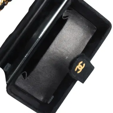 Chanel Vintage Chanel Rectangular Vanity Box Black Pony Hair Antique Gold Hardware | Thumbnail 8 Chanel Vintage Chanel Rectangular Vanity Box Black Pony Hair Antique Gold Hardware | Thumbnail 8