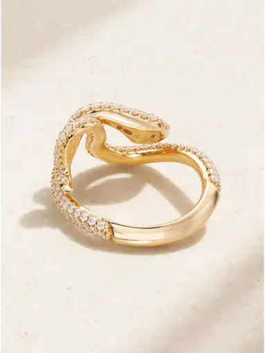 OLE LYNGGAARD COPENHAGEN Snakes Small 18-karat Gold Diamond Ring | Thumbnail 3 OLE LYNGGAARD COPENHAGEN Snakes Small 18-karat Gold Diamond Ring | Thumbnail 3