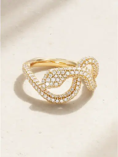 OLE LYNGGAARD COPENHAGEN Snakes Small 18-karat Gold Diamond Ring | Thumbnail 1 OLE LYNGGAARD COPENHAGEN Snakes Small 18-karat Gold Diamond Ring | Thumbnail 1