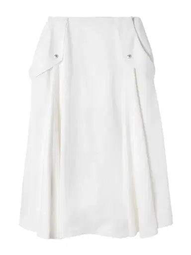Bottega Veneta Pleated Twill Midi Skirt | Thumbnail 1 Bottega Veneta Pleated Twill Midi Skirt | Thumbnail 1