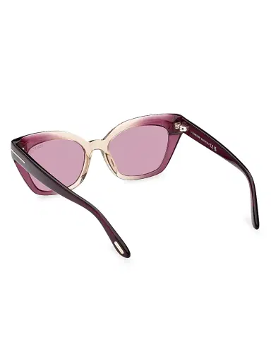 TOM FORD Women's Juliette 52MM Cat-Eye Sunglasses - Violet Violet | Thumbnail 12 TOM FORD Women's Juliette 52MM Cat-Eye Sunglasses - Violet Violet | Thumbnail 12