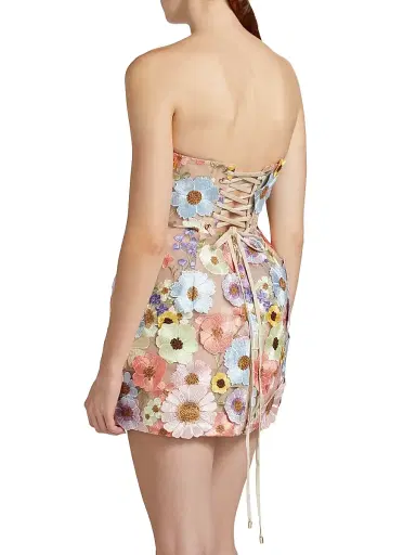 Bronx and Banco Women's Maraya Bouquet Minidress - Pastel Floral Multi | Thumbnail 5