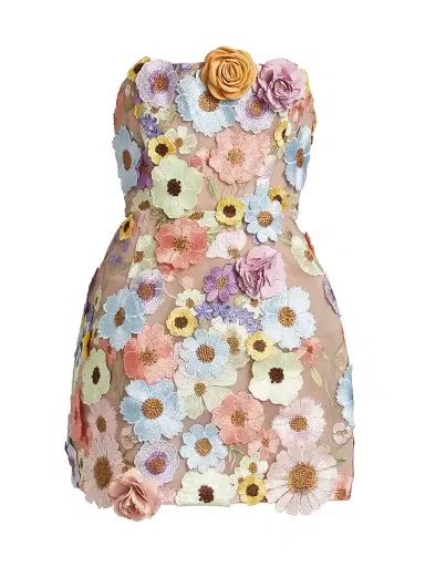 Bronx and Banco Women's Maraya Bouquet Minidress - Pastel Floral Multi | Thumbnail 1