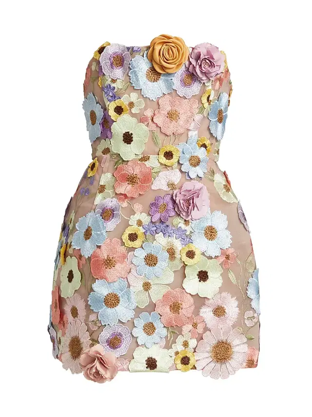 Bronx Banco Women's Maraya Bouquet Minidress - Pastel Floral Multi