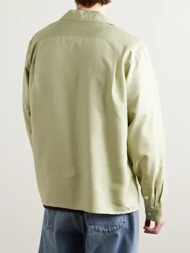 Visvim Keesey Convertible-Collar Silk-Shantung Shirt - Men | Thumbnail 3
