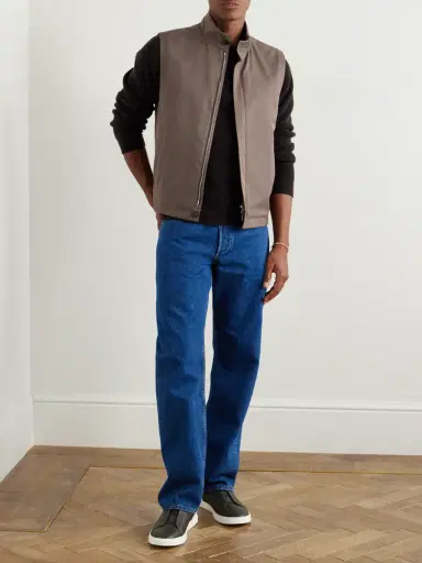 Zegna Slim-Fit Shell Gilet - Men | Thumbnail 2