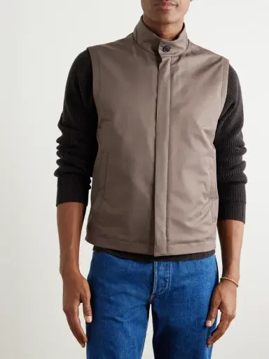 Zegna Slim-Fit Shell Gilet - Men | Thumbnail 3