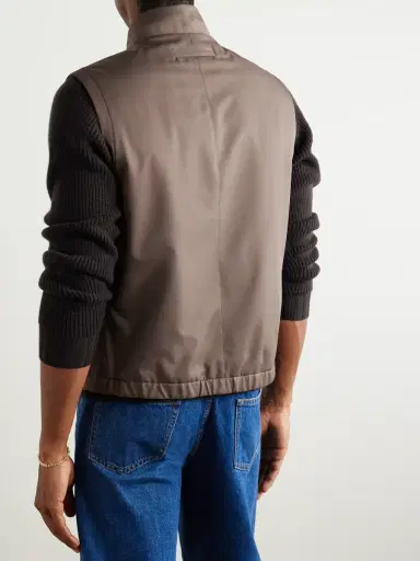 Zegna Slim-Fit Shell Gilet - Men | Thumbnail 4