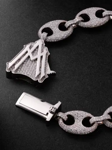 Alex Moss New York Amny 14-Karat White Gold Diamond Bracelet - Men | Thumbnail 3