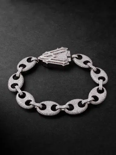Alex Moss New York Amny 14-Karat White Gold Diamond Bracelet - Men | Thumbnail 1