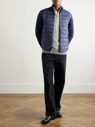 Ralph Lauren Purple Label Slim-Fit Padded Shell-Trimmed Wool Jacket - Men | Thumbnail 2