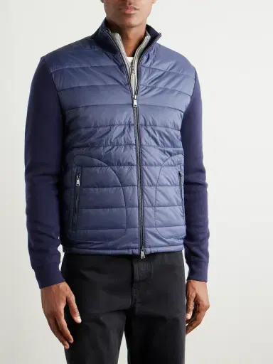 Ralph Lauren Purple Label Slim-Fit Padded Shell-Trimmed Wool Jacket - Men | Thumbnail 3