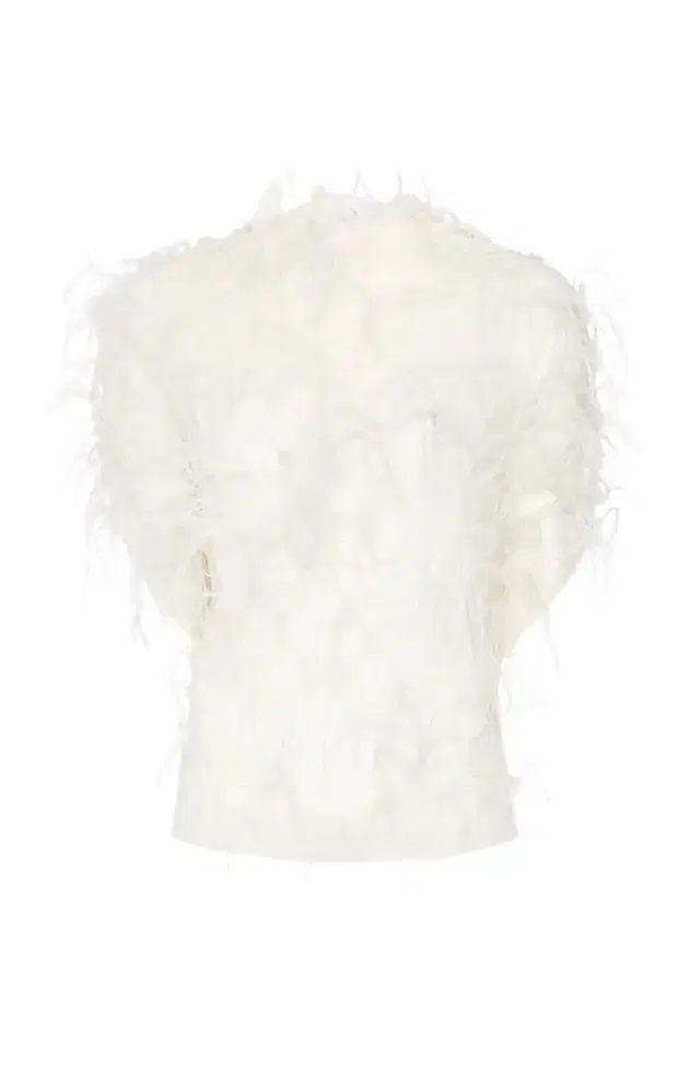 Lightweight Georgette Cape Tee With Feathers