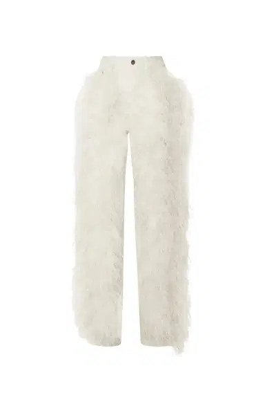 Lapointe Stretch Cotton Twill Denim Pant With Feathers | Thumbnail 1 Lapointe Stretch Cotton Twill Denim Pant With Feathers | Thumbnail 1
