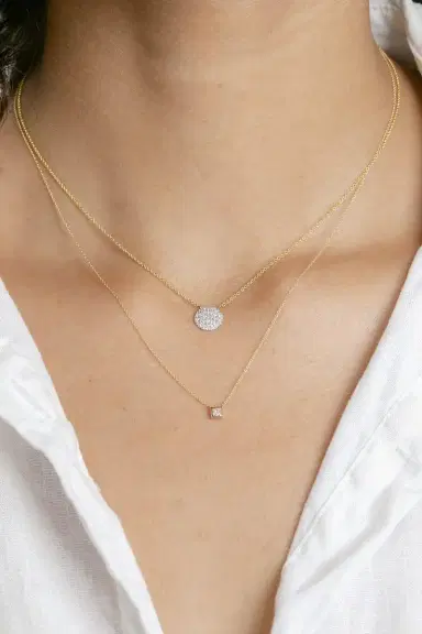 DANA REBECCA DESIGNS Lauren Joy Medium Disc Necklace | Thumbnail 2 DANA REBECCA DESIGNS Lauren Joy Medium Disc Necklace | Thumbnail 2