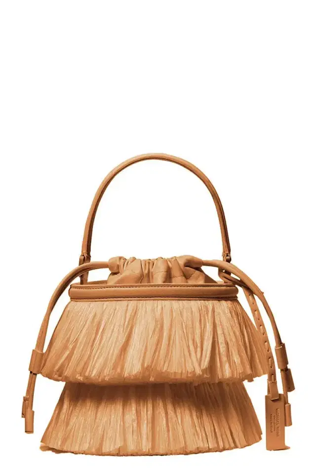 Michael Kors Collection Mini Ischia Bucket Bag - Natural