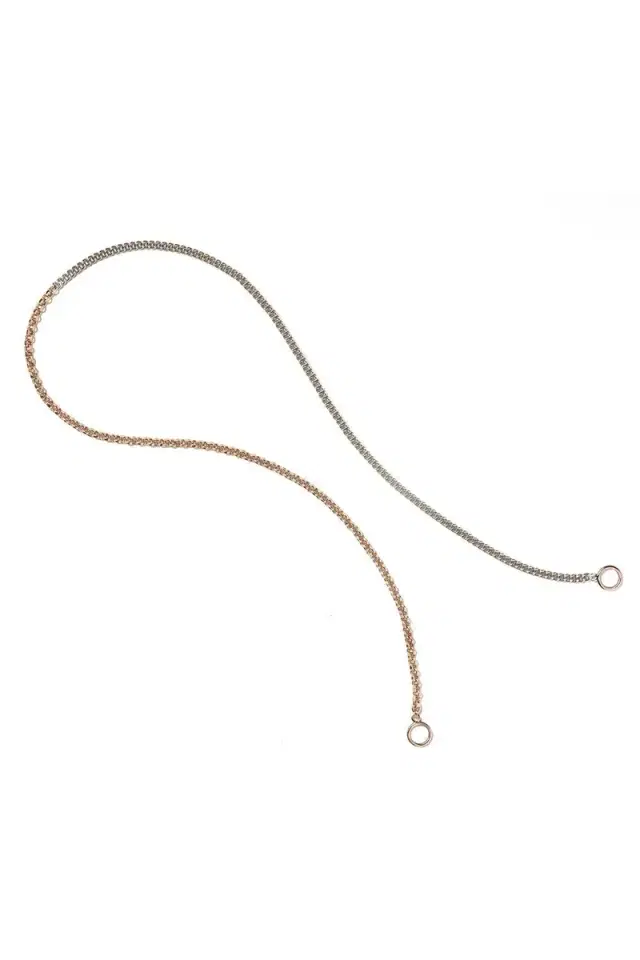 Marla Aaron Mixed Up Half And Half Chain Necklace