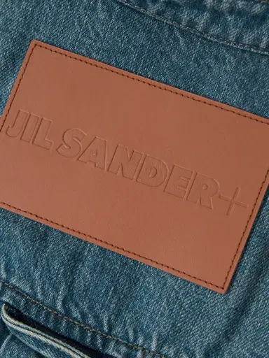 Jil Sander Leather-trimmed Paneled Denim Shirt | Thumbnail 5 Jil Sander Leather-trimmed Paneled Denim Shirt | Thumbnail 5