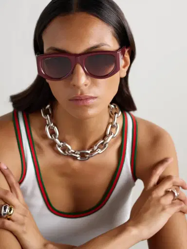 Gucci Eyewear D-frame Acetate Sunglasses | Thumbnail 2 Gucci Eyewear D-frame Acetate Sunglasses | Thumbnail 2