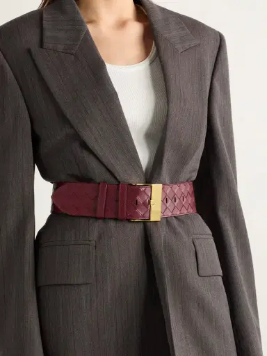Bottega Veneta Intrecciato Leather Belt | Thumbnail 2 Bottega Veneta Intrecciato Leather Belt | Thumbnail 2
