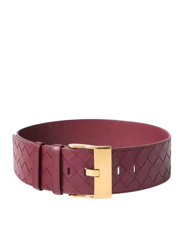 Intrecciato Leather Belt