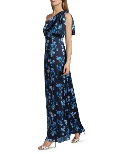 SACHIN & BABI Women's Chelsea Floral One-Shoulder Gown | Thumbnail 2 SACHIN & BABI Women's Chelsea Floral One-Shoulder Gown | Thumbnail 2