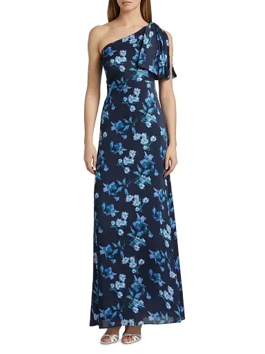 SACHIN & BABI Women's Chelsea Floral One-Shoulder Gown | Thumbnail 3 SACHIN & BABI Women's Chelsea Floral One-Shoulder Gown | Thumbnail 3