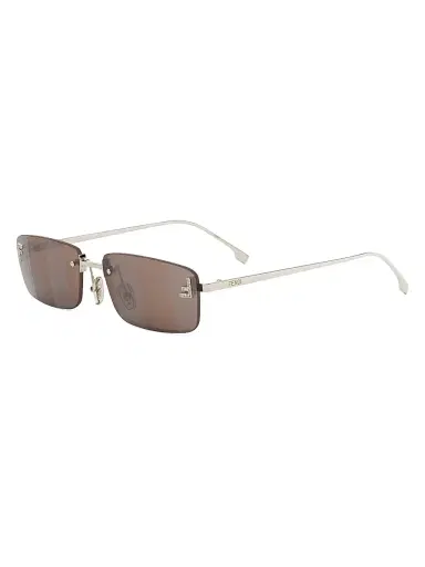 Fendi Women's First Crystal 54MM Metal Rectangular Sunglasses - Gold And Brown | Thumbnail 17 Fendi Women's First Crystal 54MM Metal Rectangular Sunglasses - Gold And Brown | Thumbnail 17