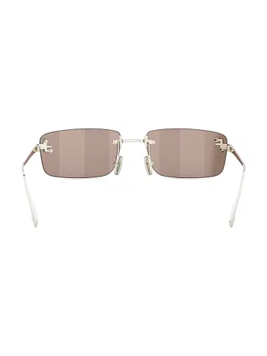 Fendi Women's First Crystal 54MM Metal Rectangular Sunglasses - Gold And Brown | Thumbnail 21 Fendi Women's First Crystal 54MM Metal Rectangular Sunglasses - Gold And Brown | Thumbnail 21