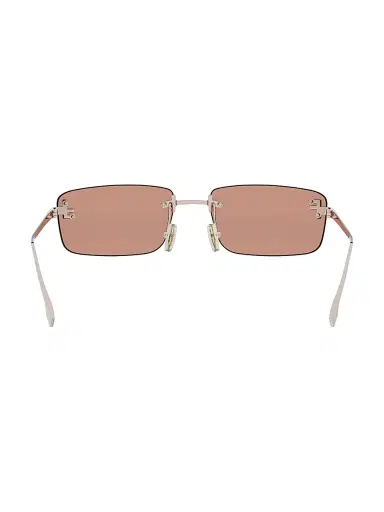 Fendi Women's First Crystal 54MM Metal Rectangular Sunglasses - Gold And Brown | Thumbnail 29 Fendi Women's First Crystal 54MM Metal Rectangular Sunglasses - Gold And Brown | Thumbnail 29