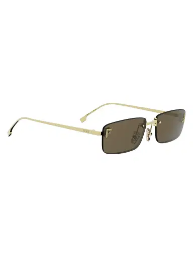Fendi Women's First Crystal 54MM Metal Rectangular Sunglasses - Gold And Brown | Thumbnail 8 Fendi Women's First Crystal 54MM Metal Rectangular Sunglasses - Gold And Brown | Thumbnail 8