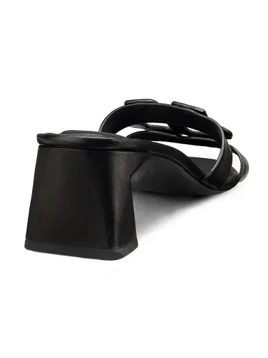 Simkhai Women's Monogram 50MM Leather Block-Heel Sandals - Black - Size 8 | Thumbnail 3 Simkhai Women's Monogram 50MM Leather Block-Heel Sandals - Black - Size 8 | Thumbnail 3