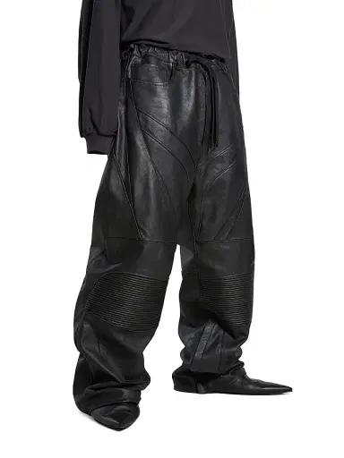 Balenciaga Men's Biker Baggy Pants - Black | Thumbnail 3 Balenciaga Men's Biker Baggy Pants - Black | Thumbnail 3