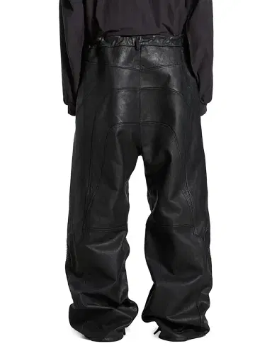 Balenciaga Men's Biker Baggy Pants - Black | Thumbnail 4 Balenciaga Men's Biker Baggy Pants - Black | Thumbnail 4
