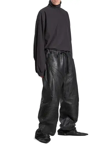 Balenciaga Men's Biker Baggy Pants - Black | Thumbnail 6 Balenciaga Men's Biker Baggy Pants - Black | Thumbnail 6