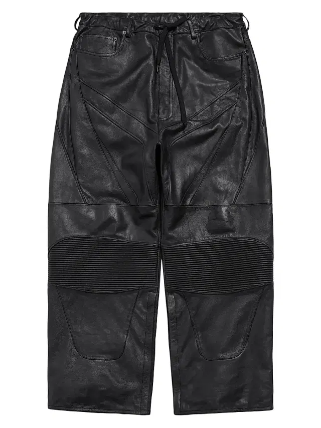 Men's Biker Baggy Pants - Black