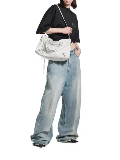 Balenciaga Women's Le City Medium Top Handle Bag - Optic White | Thumbnail 2