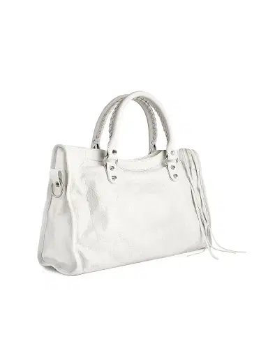 Balenciaga Women's Le City Medium Top Handle Bag - Optic White | Thumbnail 5