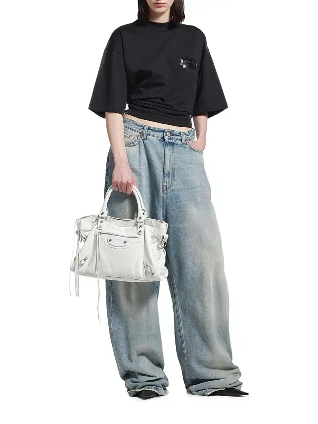 Balenciaga Women's Le City  Top Handle Bag - Optic White