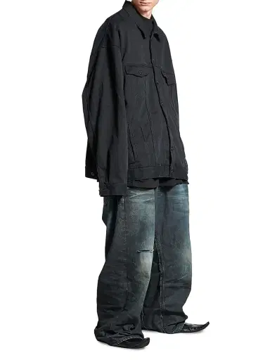 Balenciaga Men's Oversized Jacket - Black - Size XL | Thumbnail 6 Balenciaga Men's Oversized Jacket - Black - Size XL | Thumbnail 6