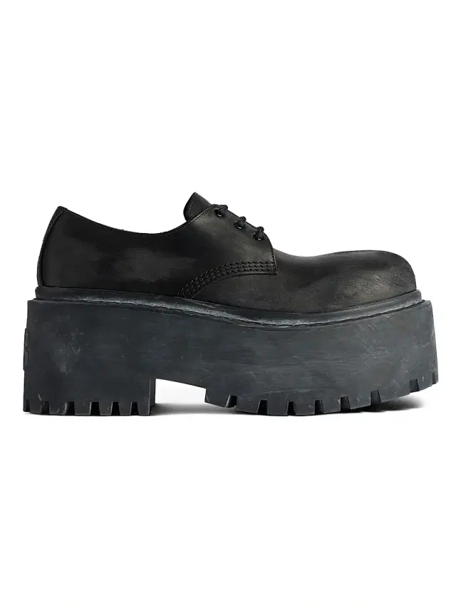 Balenciaga Women's Strike Platform Derby Shoes - Black