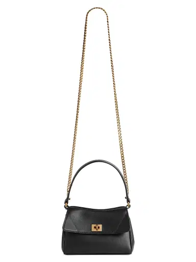 Balenciaga Women's Rodeo Nano Shoulder Bag with Chain - Black | Thumbnail 6